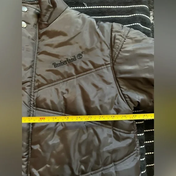 NWT. Timberland Dark Brown Puffer Coat. Sz L. - Picture 3 of 15